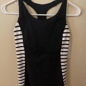 NWT Athleta stripe ace racer tank top